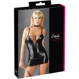 Cottelli - Bleščeča obleka s korzetom (črna) - L | Shoptok.si