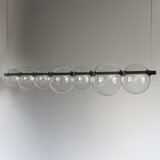  LED luster na sajli ATOLA LED/19W/230V crna/prozirna | Eponuda.com