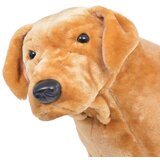vidaXL Stoječi plišasti pes labradorec svetlo rjav XXL, (20816947) | Shoptok.si