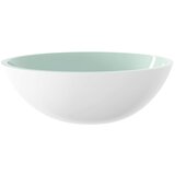 Maison Chic Stekleni Umivalnik - Kopalna umivalnik - Lavabo 50x37x14 cm bel, (21684638) Cene