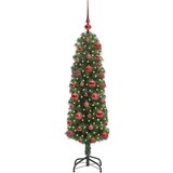 vidaXL Umjetno božićno drvce Zelena 120 cm PVC i čelik i plastika | shoptok.hr