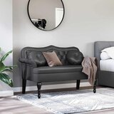  Chesterfield klupa Crna 120.5 x 65 x 75 cm Lažna koža | Eponuda.ba