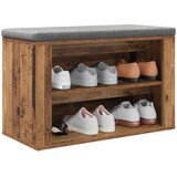 vidaXL Polica za cipele Staro drvo 75 x 35 x 45 cm Konstruirano drvo | shoptok.hr