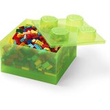 Lego kutija za odlaganje sa poklopcem (4): Svetlucavo svetlo zelena ( 40090806 ) | ePonuda.com