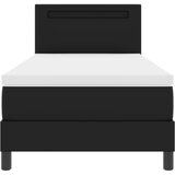  Krevet s opruga kutije s madracem Crna 90 x 190 cm Umjetna koža | shoptok.hr