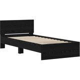  Okvir kreveta s uzglavljem Crni hrast 80 x 200 cm | Shoptok.si