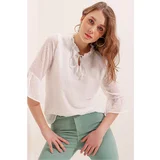 Mt Clothes Chiffon Blouse Bijela