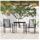  3-dijelni vrtni blagovaonski set crni | shoptok.hr