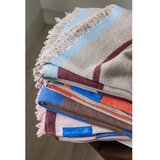 Mette Ditmer Denmark Bordo/plava deka od recikliranog pamuka za kauč 130x175 cm Studio – | shoptok.hr