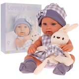 BEBA lutka za igru sa dodacima - Lovely Baby - ljubičasto/siva | Shoptok.si