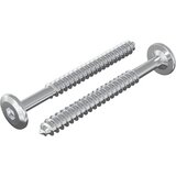  Drvene vijake 2 pcs Srebrno M6 x 70 mm Čelik | shoptok.hr
