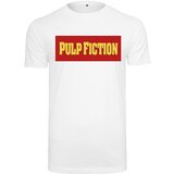 Merchcode T-shirt with Pulp Fiction logo white cene