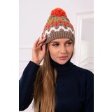  Women's cap Laila K283 dark beige+kiwi Cijene