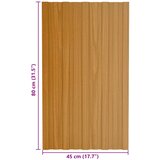 Krovni panel 36 pcs Prirodna 80 x 45 cm Pocinčani čelik | shoptok.hr