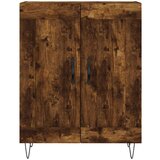  Visoka komoda dimljeni hrast 69 5x34x180 cm konstruiranog drva | shoptok.hr