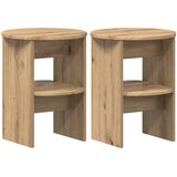  Pomoćni ormarić 2 pcs Zanatski Hrast Ø40 x 50 cm | Eponuda.com
