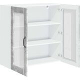 Zidni stakleni ormarić Lucca Betonska siva 80 x 31 x 80 cm | shoptok.hr