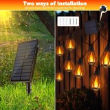 JOOMER 12,2 m solarna LED svetlobna veriga s 15 plameni | Shoptok.si