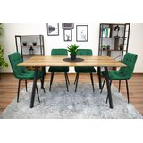 KARA stolica - tamno zeleni baršun x 2 | shoptok.hr