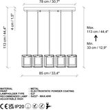 Opviq Luster Swank-702-10, 85x15x113cm, IP20, zlatno-bijele boje | Eponuda.ba
