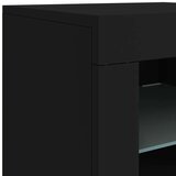 vidaXL Komoda z LED lučkami črna 60,5x37x67 cm | Shoptok.si