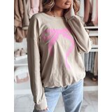 DStreet Bluza damska one size oversize SOFTTIE cappuccion | ePonuda.com