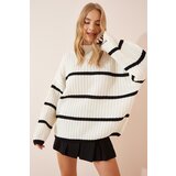 Happiness İstanbul Sweater - Ecru - Oversize Cene