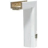 GETADOOR dovratnik lamineo gln 15 (š x v: 750 x 2.000 mm, širina zida: 10 cm, din desno, bijelo-sive boje) | shoptok.hr