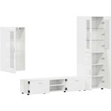  Set TV komoda s ladicama Visoki sjaj bijela Konstruirano drvo | shoptok.hr