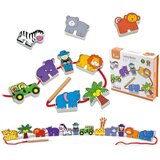 Viga drveni konac isprepleteni blokovi safari zoo | shoptok.hr