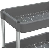 vidaXL Kuhinjska kolica s 5 razine crna 42x29x128 cm željezo i ABS | shoptok.hr