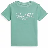 Polo Ralph Lauren Otroška bombažna kratka majica zelena barva, 322941991001