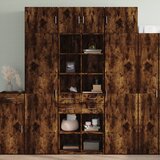 The Living Store Visoka omara dimljen 70x42,5x185 cm hrast inženirski les - Visoka Omarica, (21435406) Cene