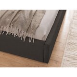 Ropez Tamno sivi tapecirani bračni krevet s prostorom za odlaganje s podnicom 180x200 cm Cille – | shoptok.hr