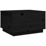 Maison Chic Klubska mizica - kavna mizica - Nizka mizica črna 60x50x35 cm trdna borovina, (21754127) u