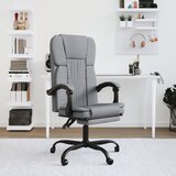 Maison Chic pisarniški stol - računalniški stol svetlo sivo blago, (21784380) | Shoptok.si