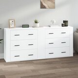  Komode bijele 2 kom od konstruiranog drva | shoptok.hr