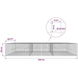  Gabion s žicom debljine 3 5 mm i mrežom 5x5 cm 300x50x50 cm - 50 cm 50 cm 300 cm | shoptok.hr