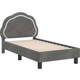  Posteljica za malčke z vzglavjem Temno siva 70 x 140 cm Žamet, (5000105242) | Shoptok.si