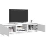 TV ormarić s LED svjetlima bijeli 140 x 40 x 36 cm | shoptok.hr