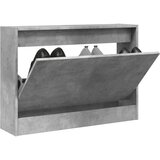 The living store omarica za čevlje betonsko siva 80x21x57 cm inženirski les - omarica za čevlje, (21485653) Cene