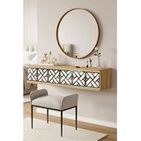 Hanah home komoda Arex 120, 120 cm, hrast Sapphire / bela / srebrna | Eponuda.com