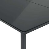  7-dijelni vrtni blagovaonski set s jastucima crni od poliratana | shoptok.hr