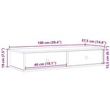 vidaXL Stenska polica s predali siva sonoma 100x37,5x19 cm inž. les | Shoptok.si