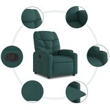  Naslanjač iz temno zelenega blaga | Shoptok.si
