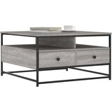  Stolić za kavu boja sivog hrasta 80x80x45 cm konstruirano drvo | shoptok.hr