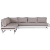 Exotan Bijela/siva vrtna sofa aluminijska (s lijevim kutom) Flint – | shoptok.hr