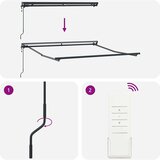  Retraktilna tenda krema 350 x 250 cm Poliester in aluminij | Shoptok.si