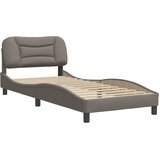 vidaXL Posteljni okvir z vzglavjem taupe 80x200 cm blago, (21081712) Cene