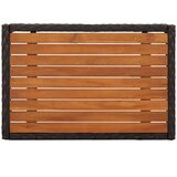  5-dijelni vrtni blagovaonski set s jastucima od poliratana crni | shoptok.hr